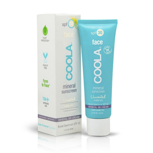 COOLA FACE MINERAL SUNSCREEN SPF 30 UNSCENTED MATTE TINT 50ML