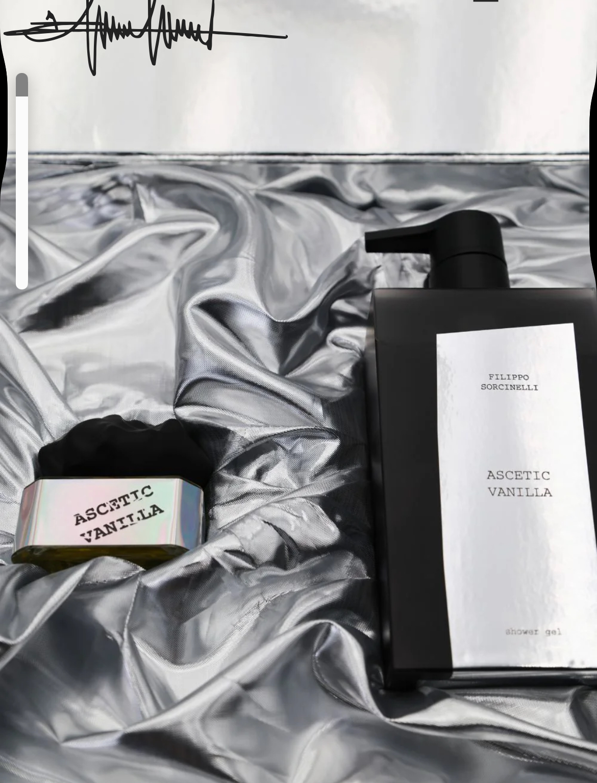 FILIPPO SORCINELLI COMBO 3 / CHRISTMAS EDITION ASCETIC VANILLA EXTRAIT DE PARFUM 50ML + ASCETIC VANILLA SHOWER-GEL 500ML